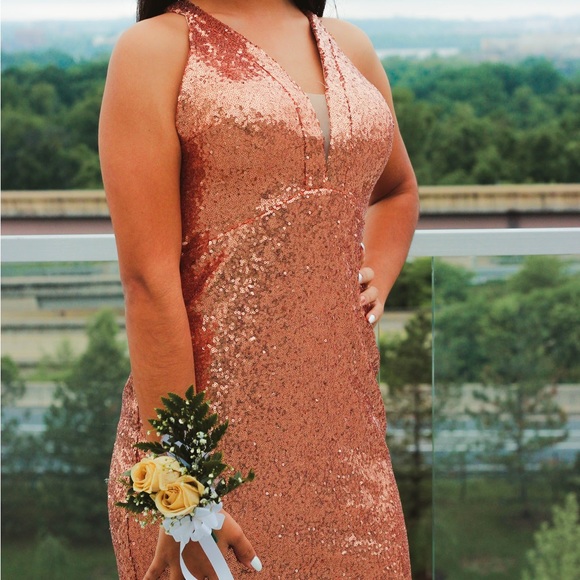 Alyce Paris Sequin Prom Dress - Picture 4 of 5